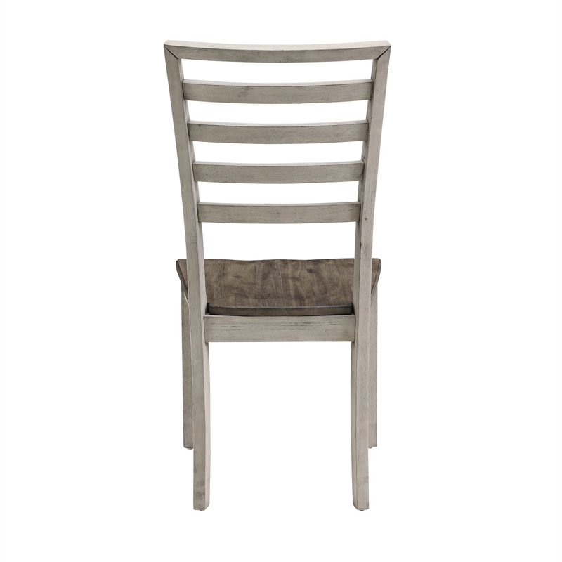 Abacus Two-tone Smokey Alabaster and Brown Side Chair
