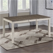Abacus Two-tone Smokey Alabaster and Brown Dining Table with 12-inch Leaf
