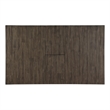 Abacus Two-tone Smokey Alabaster and Brown Dining Table with 12-inch Leaf