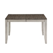 Abacus Two-tone Smokey Alabaster and Brown Dining Table with 12-inch Leaf