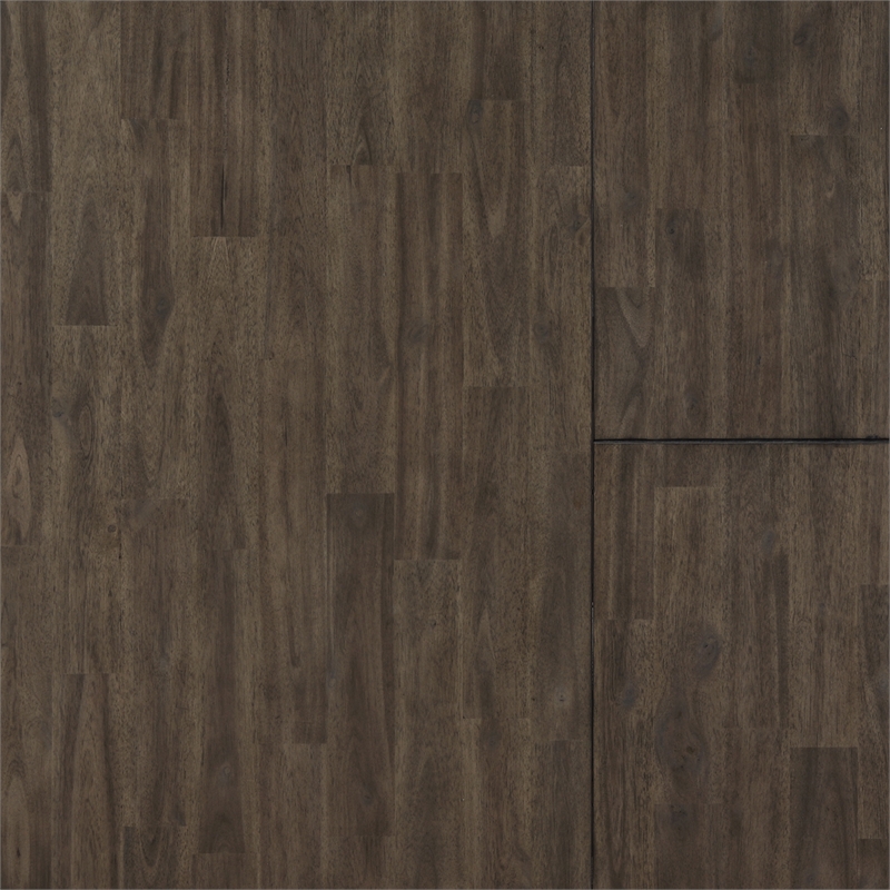 Abacus Two-tone Smokey Alabaster and Brown Dining Table with 12-inch Leaf