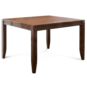 Abaco Acacia Wood Counter Height Dining Table in Two-tone Cherry