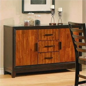 Cherry Buffet Tables Sideboards Cymax S Steve Silver Company Abaco Buffet Sideboard In Cherry And Mahogany