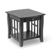 Cassidy 1-drawer Wood End Table in Black Finish