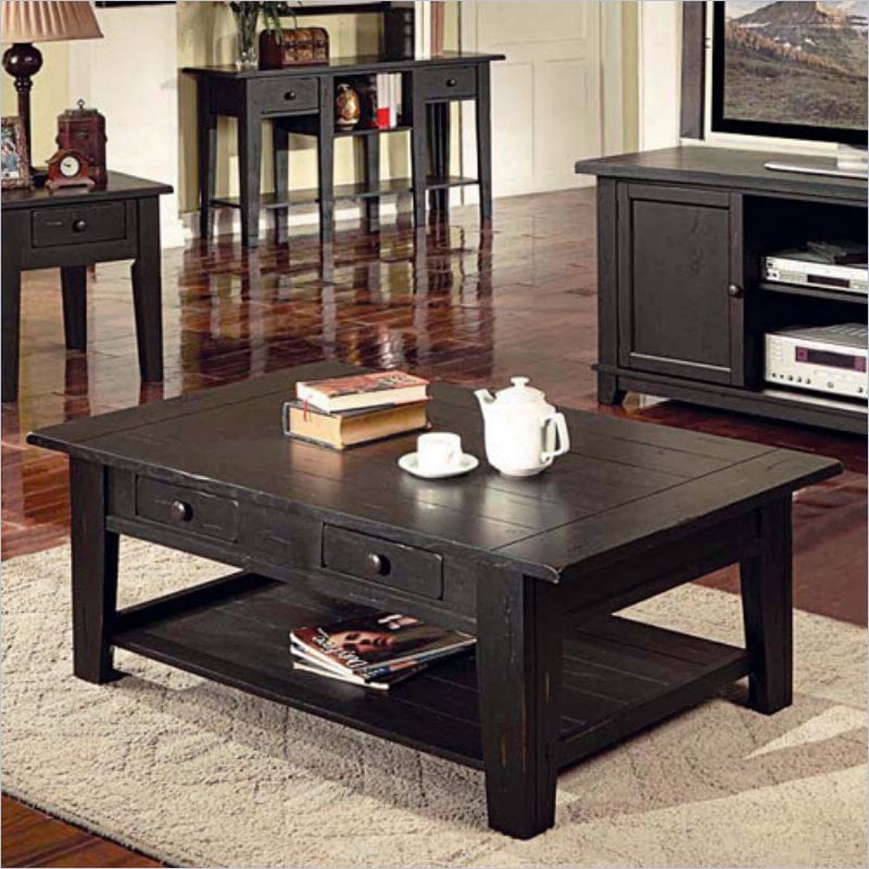 Steve Silver Liberty Coffee Table in Antique Black - LY600CB