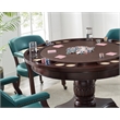 Steve Silver Company Tournament Brown Top Poker Table in Cherry