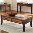 Abaco Wood Sofa Table in Two Tone Cherry Finish