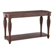 Steve Silver Company Antoinette Solid Wood Sofa Table in Warm Brown Cherry