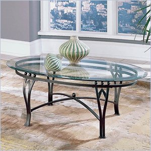 Steve Silver Company Madrid Glass Top Coffee Table