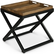 Topeka Walnut and Ebony Solid Wood End Table
