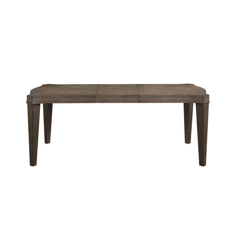 Bordeaux Toffee Brown Wood 7-piece Dining Set