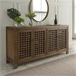 Rio 4-door Antique Mocha Brown 70-inch Wood Accent Cabinet