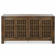 Rio 4-door Antique Mocha Brown 70-inch Wood Accent Cabinet
