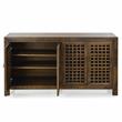 Rio 4-door Antique Mocha Brown 70-inch Wood Accent Cabinet
