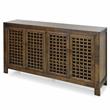 Rio 4-door Antique Mocha Brown 70-inch Wood Accent Cabinet