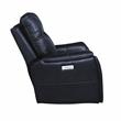 Lexington Ocean Blue Faux Leather Power Media Recliner