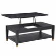 Yves Rubbed Charcoal Wood Lift-top Cocktail Table