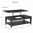 Yves Rubbed Charcoal Wood 3-piece Occasional Set