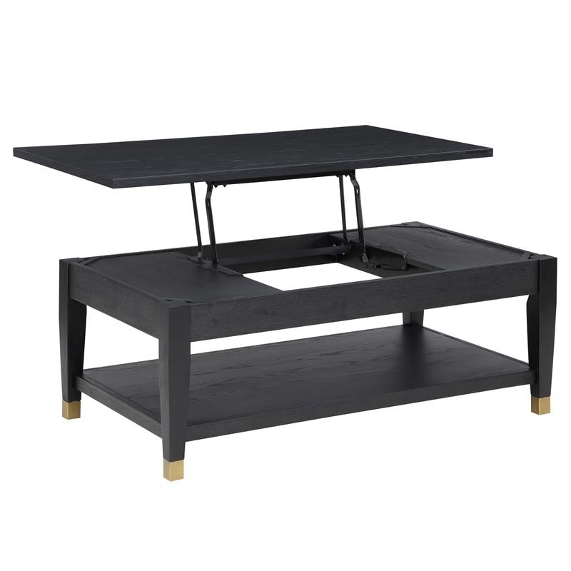 Yves Rubbed Charcoal Wood 3-piece Occasional Set