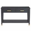 Yves Rubbed Charcoal Wood 3-piece Occasional Set