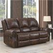 Navarro  Saddle Brown Faux Leather 3-piece Motion Set