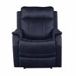 Valencia Ocean Blue Faux Leather Dual Power Recliner