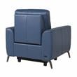 Sansa Ocean Blue Top Grain Leather Power Reclining Chair