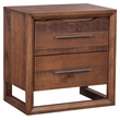 Lofton 2-drawer Mocha Brown Wood Nightstand