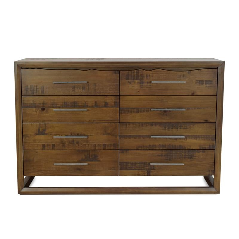 Lofton 8-drawer Mocha Brown Wood Dresser