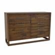 Lofton 8-drawer Mocha Brown Wood Dresser