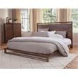 Lofton King Mocha Brown Wood Platform Bed