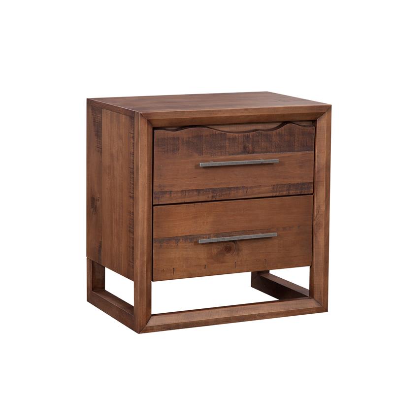 Lofton 4-piece Queen Size Mocha Brown Wood Bedroom Set