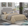 Alta Gray Microfiber Upholstered Diamond Tufted Queen Headboard