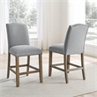 Grayson Driftwood Gray Wood Counter Chair