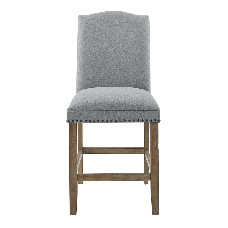 Grayson Driftwood Gray Wood Counter Chair