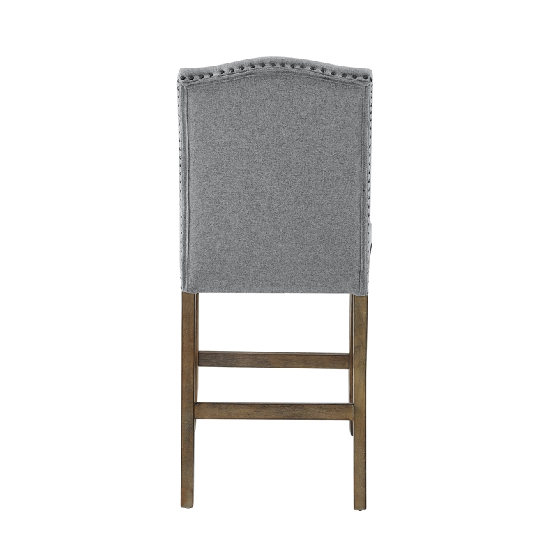 Grayson Driftwood Gray Wood Counter Chair