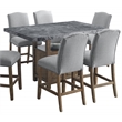 Grayson Gray Marble Counter 5-Piece Dining Set