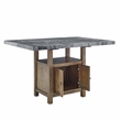 Grayson Gray Marble Counter 5-Piece Dining Set