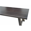 Marina Brown Aluminum Patio Backless Bench