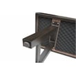 Marina Brown Aluminum Patio Backless Bench