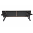 Marina Brown Aluminum Patio Backless Bench