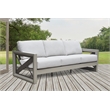 Steve Silver Dalilah Gray Aluminum Patio Sofa