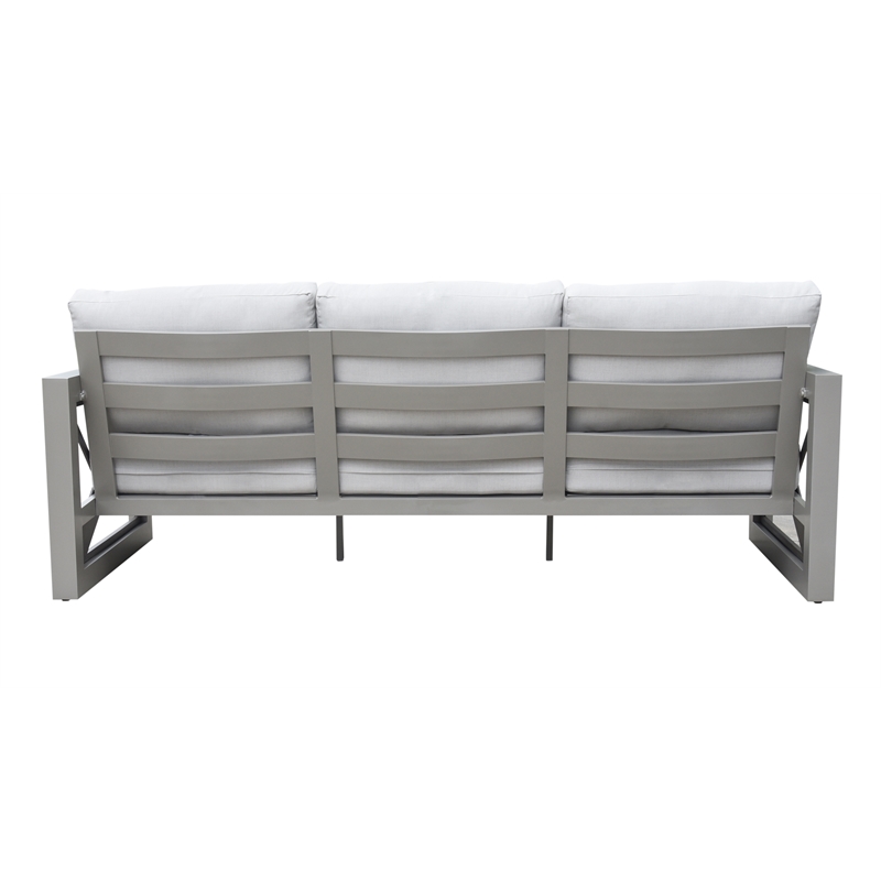 Steve Silver Dalilah Gray Aluminum Patio Sofa