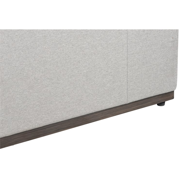 Steve Silver Wyatt Gray Fabric Aluminum Frame Chofa