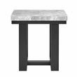 Lucca Gray  Marble and Espresso Wood 3-piece Occasional Set