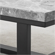 Lucca Gray  Marble and Espresso Wood 3-piece Occasional Set