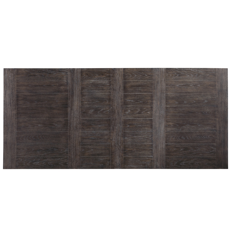 Hutchins Washed Espresso Wood 7-Piece Dining Set