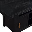 Yves Rubbed Charcoal Wood Counter Height Storage 5-Piece Dining Set