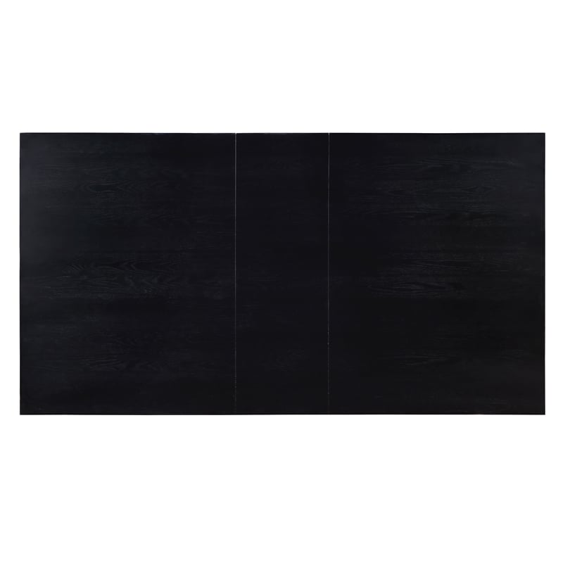 Yves Rubbed Charcoal Wood Counter Height Storage 7-Piece Dining Set