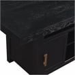 Yves Rubbed Charcoal Wood Counter Height Storage 7-Piece Dining Set